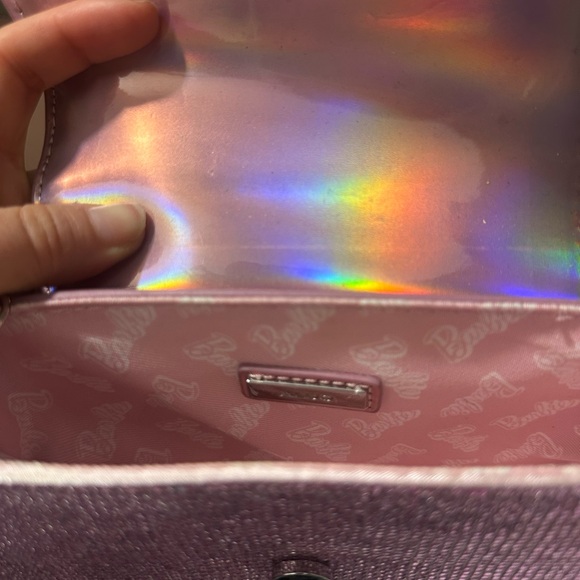 Aldo x Barbie Pink Sequin Heart-Detail Shoulder Bag - Picture 5 of 5